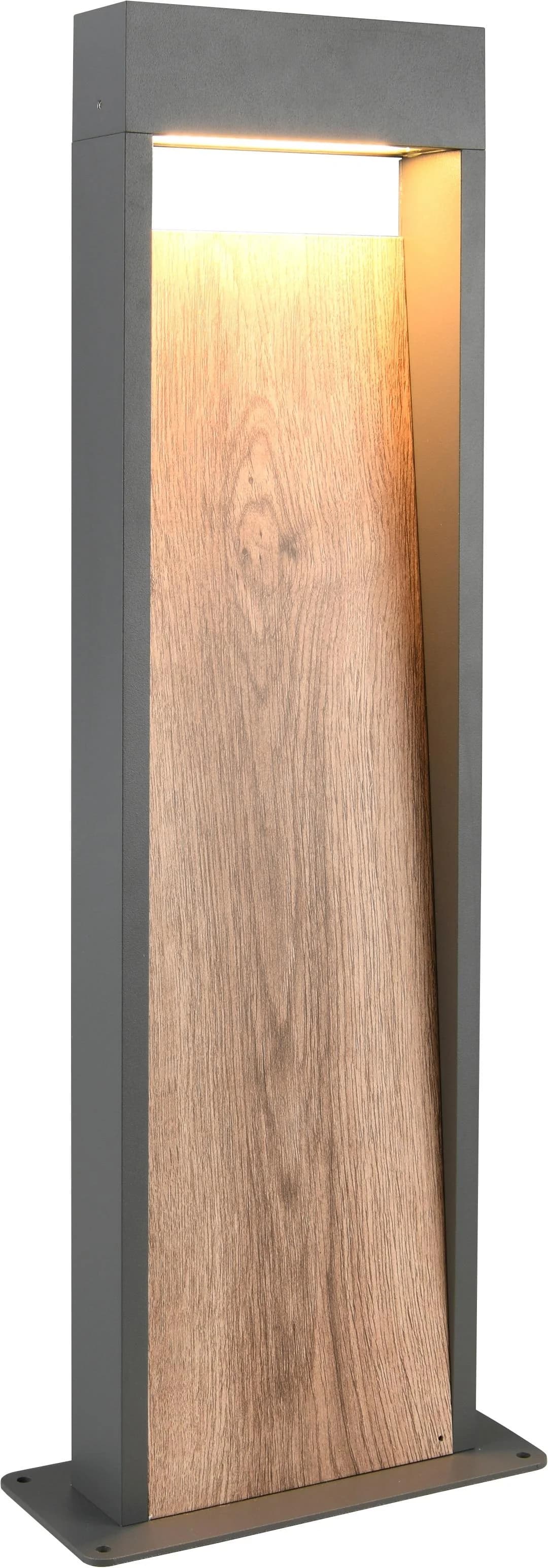 Trio LED-Wegeleuchte SALMON Holzoptik Metall IP44