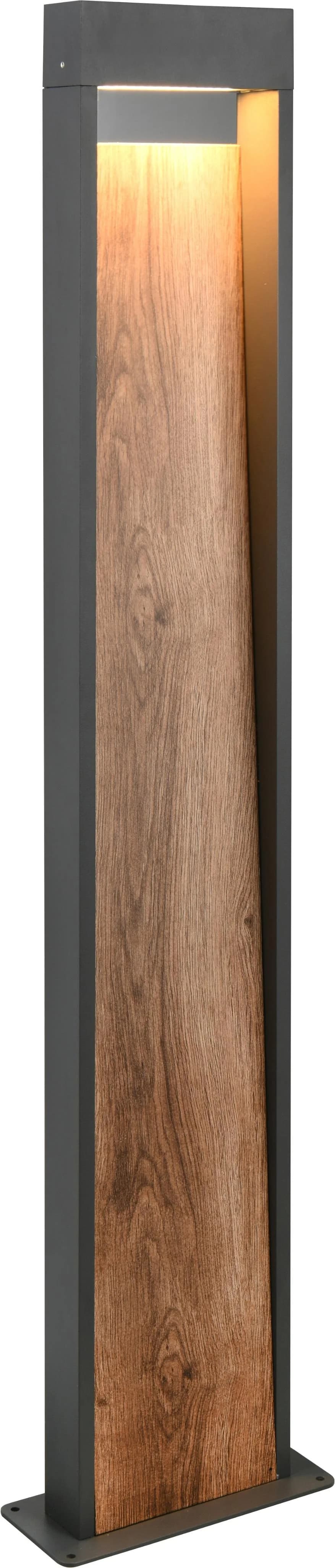 Trio LED-Wegeleuchte SALMON Holzoptik 100 cm Metall IP44