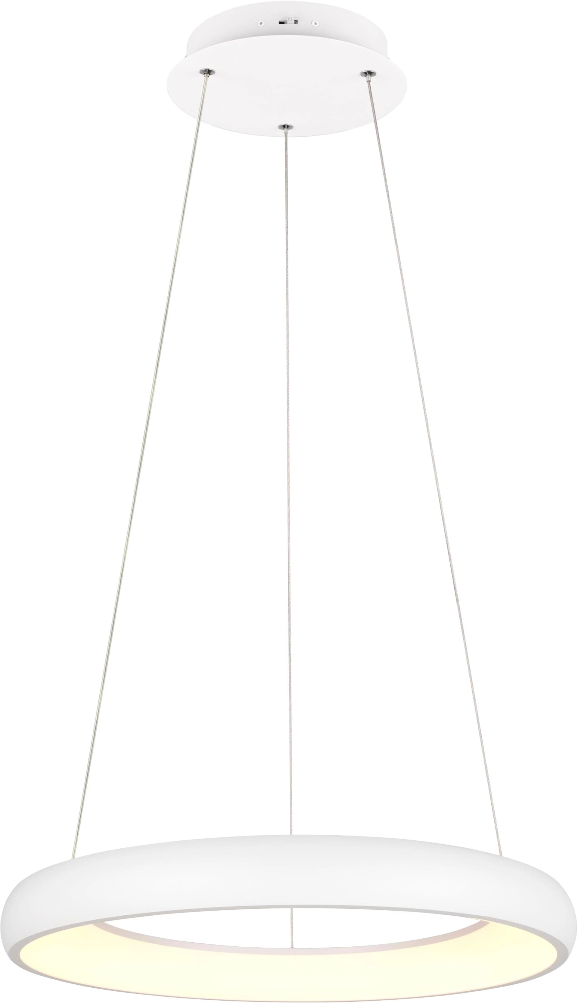 Trio LED-Hängeleuchte Cardona Ø 62 cm Weiß Metall CCT