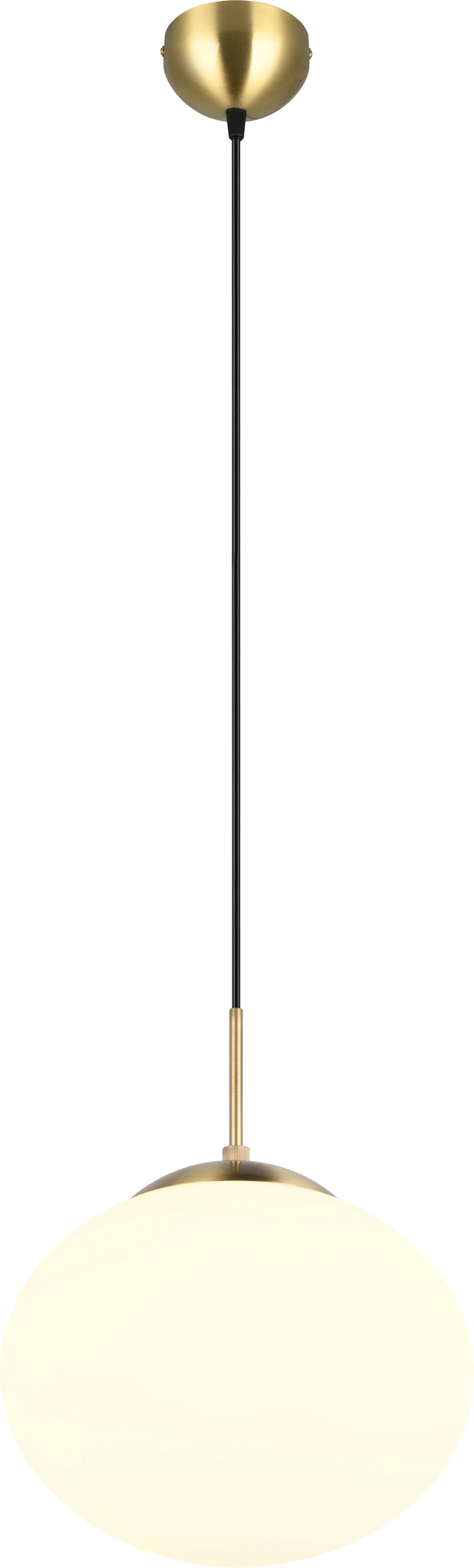 Trio Leuchten Pendelleuchte FOMENTO Gold Messing Matt Glas