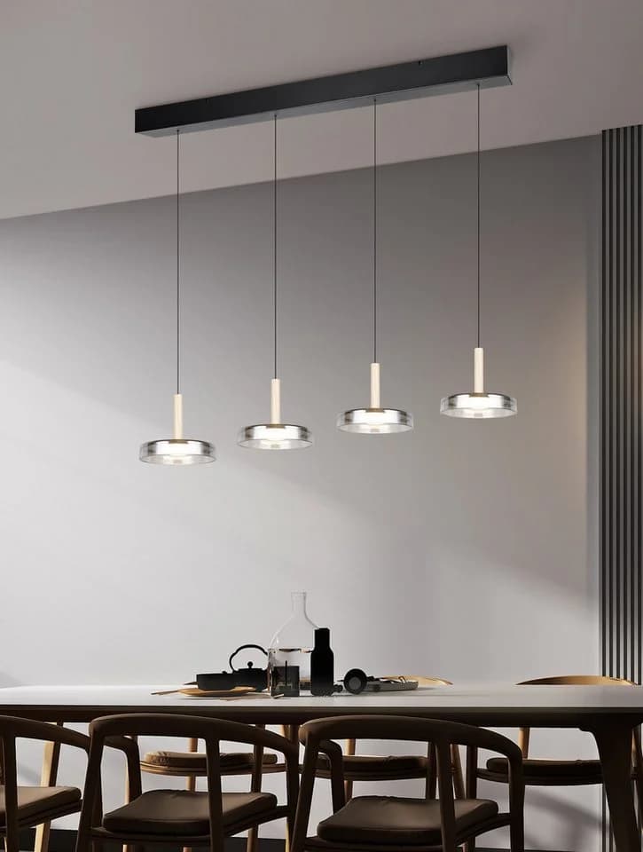 TRIO LEUCHTEN LED Pendelleuchte CELESTE Schwarz Dimmbar Höhenverstellbar