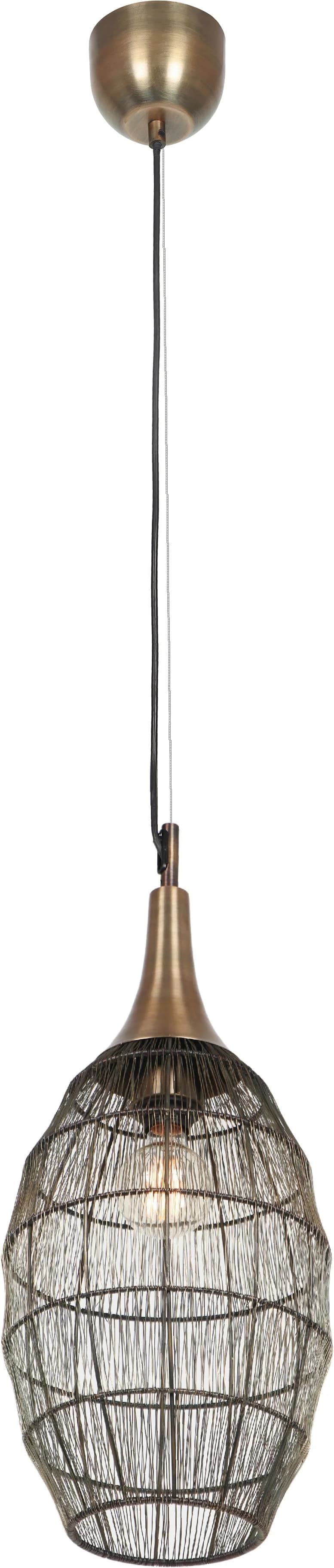 Trio Hängeleuchte Soraya 1-flammig Oval Altmessing