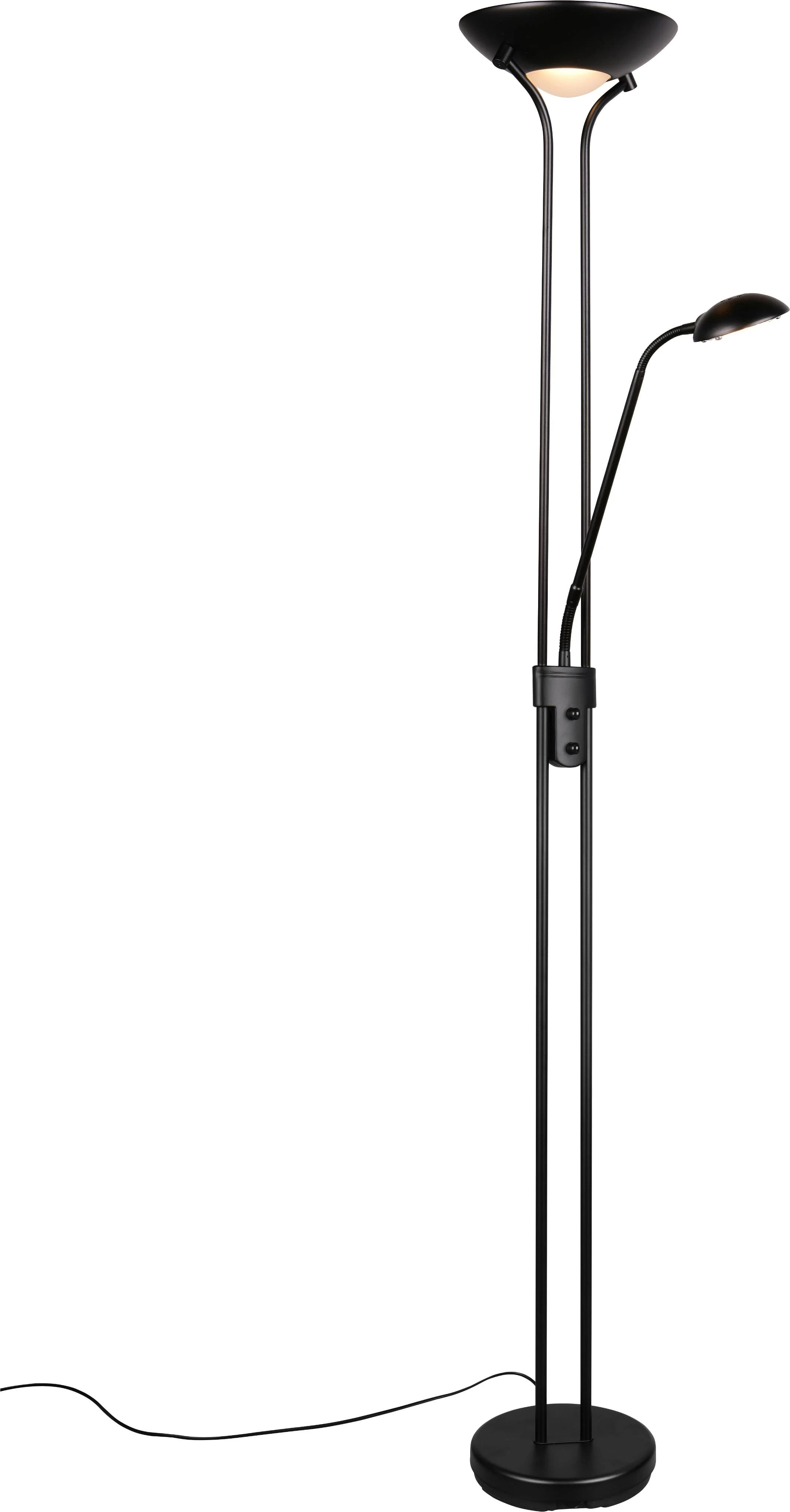 REALITY LEUCHTEN LED Stehlampe SPOCK Schwarz Matt Dimmbar