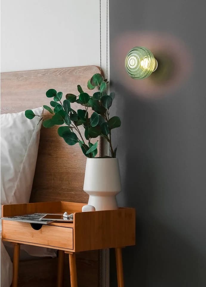 Reality Leuchten LED Wandleuchte EARL, Akku Wandlampe mit Touchdimmer, USB-Anschluss, Ø 15,5cm