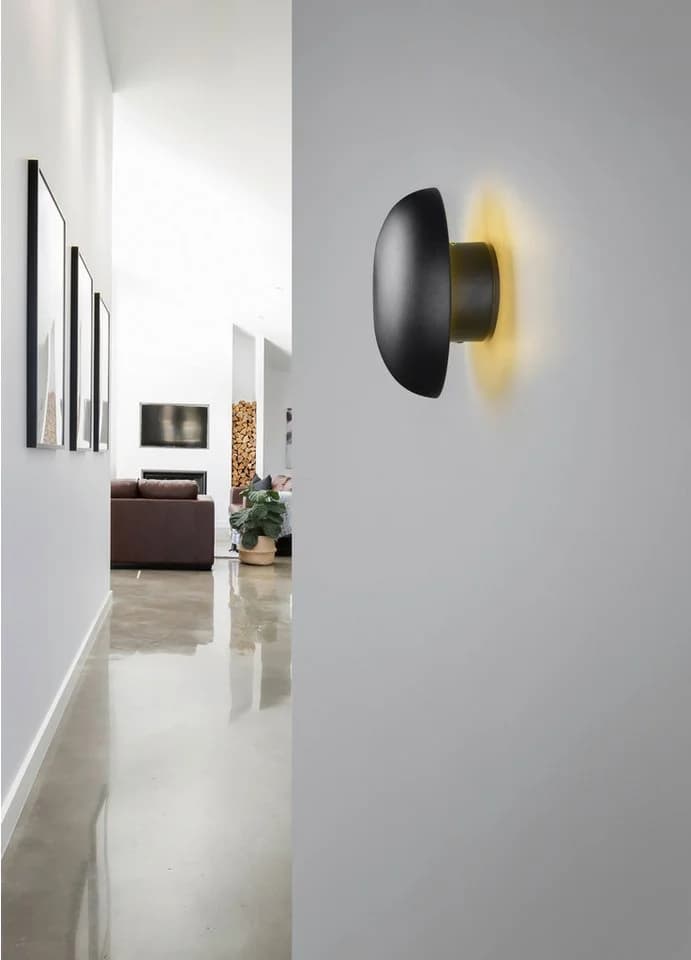 REALITY LED Wandleuchte DAVEY Akku schwarz matt