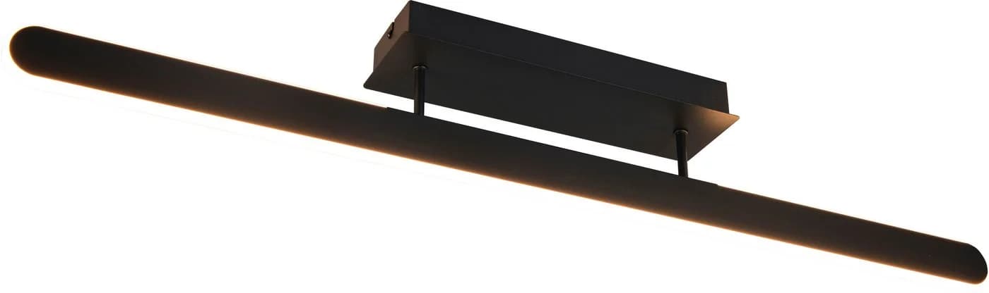 MY HOME LED Deckenleuchte Spedino Schwarz Matt Fernbedienung Dimmbar