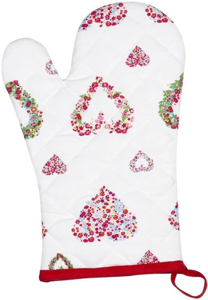Kracht Topfhandschuhe Blumenherzen 2er-Set 20x30 cm