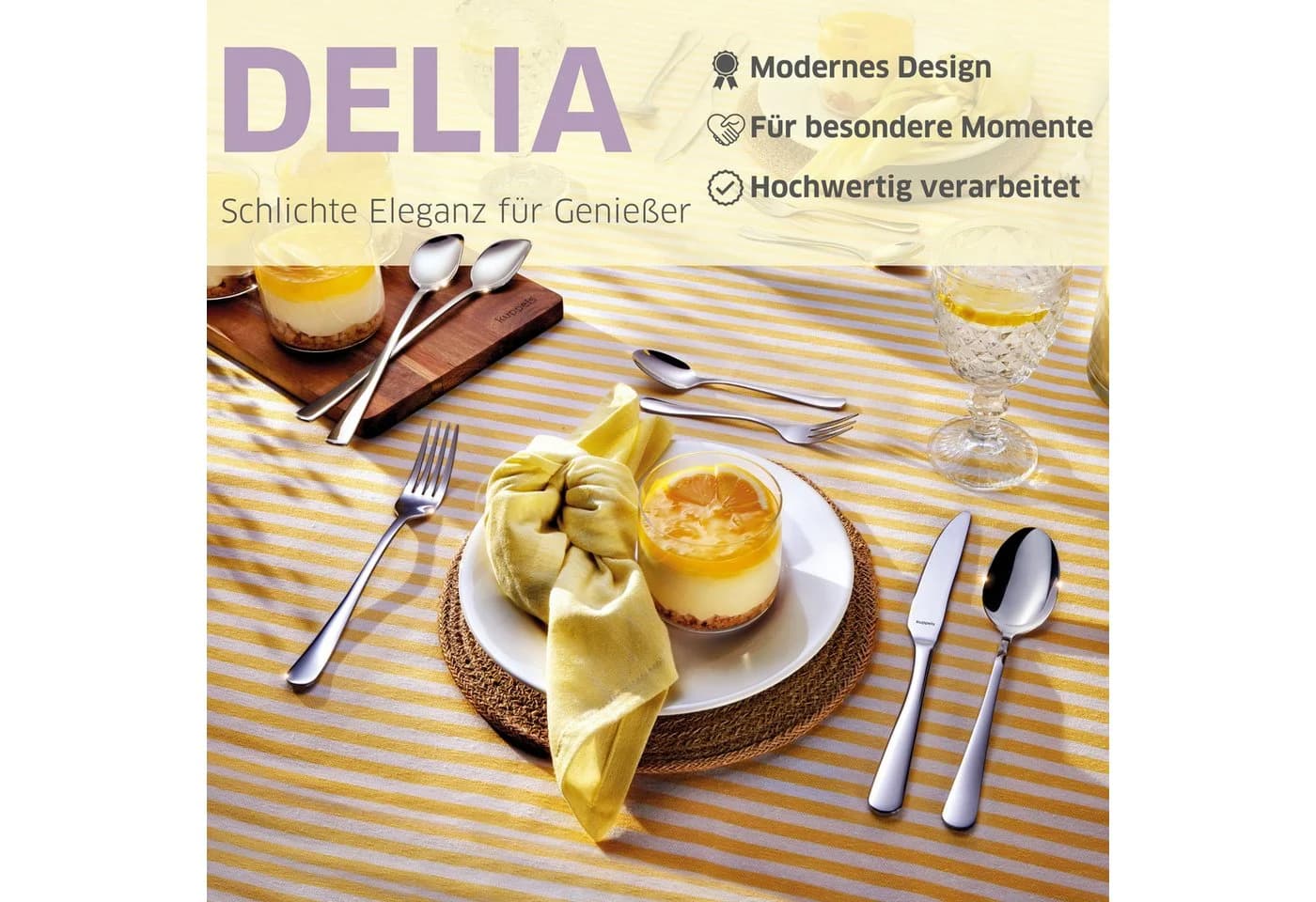 Kuppels Besteck-Set DELIA 30-tlg. 6 Pers. Edelstahl Rostfrei 18/0