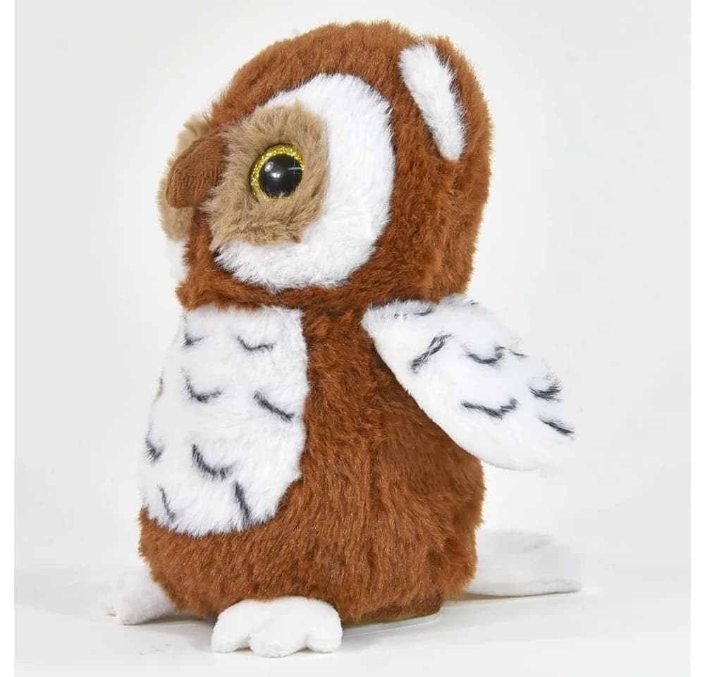 Kögler Plüschfigur Labertier Eule Hedwig Braun