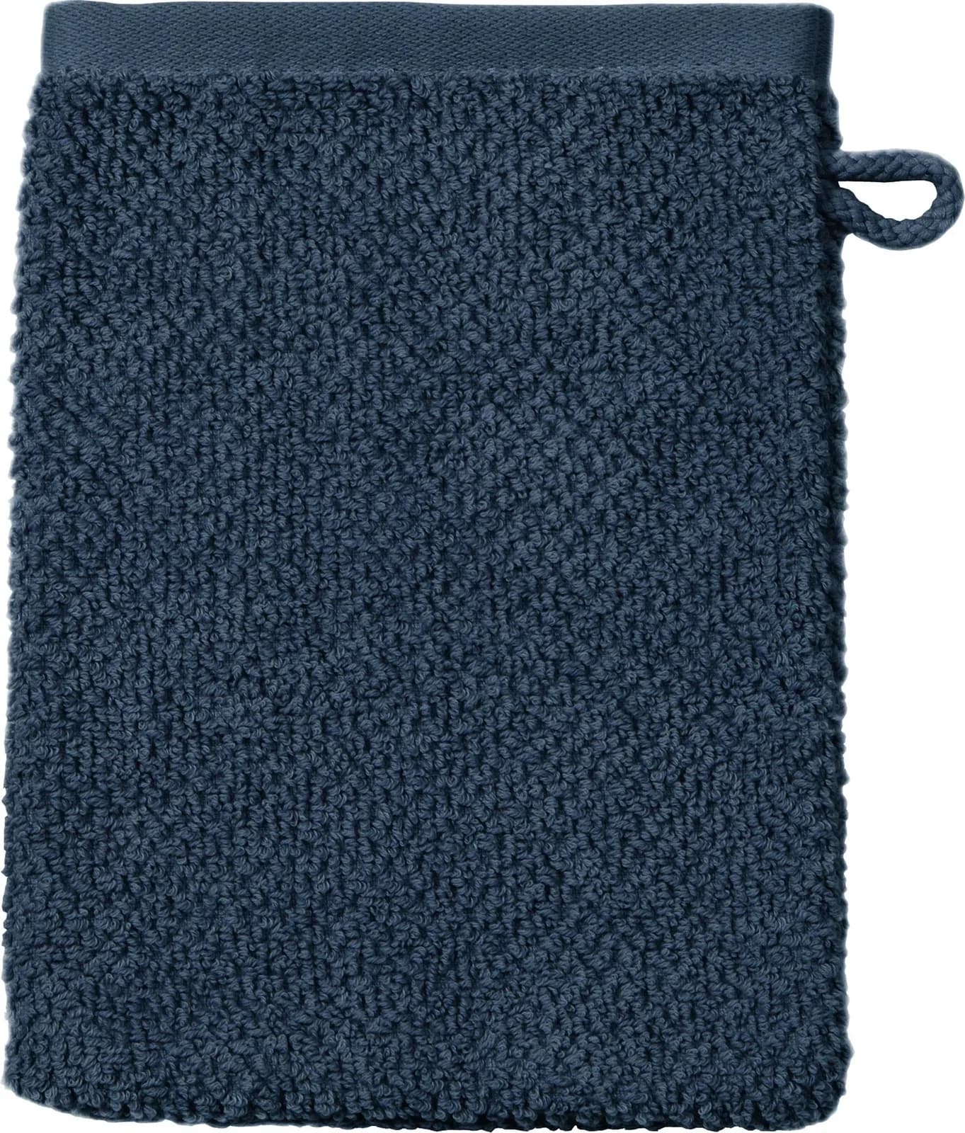 Waschhandschuh SELECTION - Uni nachtblau 100% Baumwolle