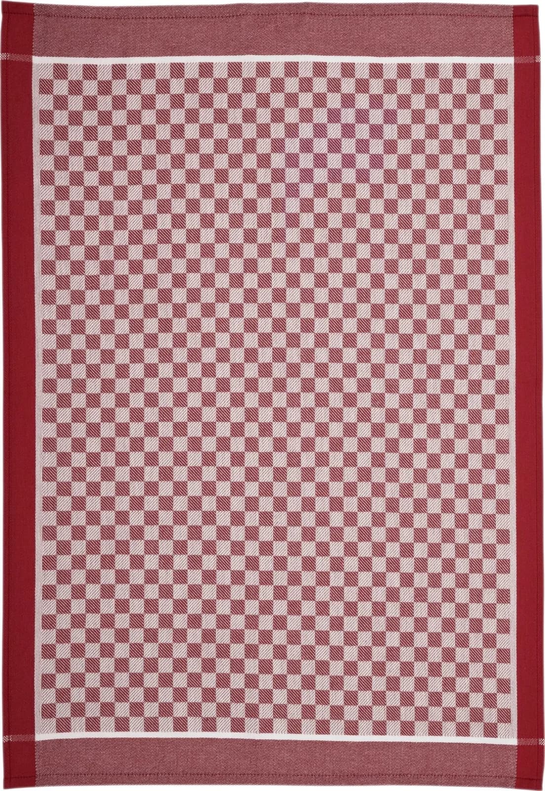 Geschirrtuch SUPERIOR KARO Baumwolle Rot