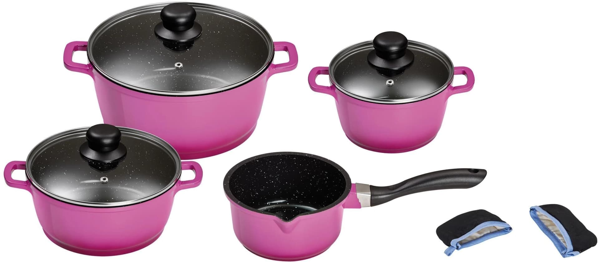 KING Topf-Set 7-teilig Violett Induktion