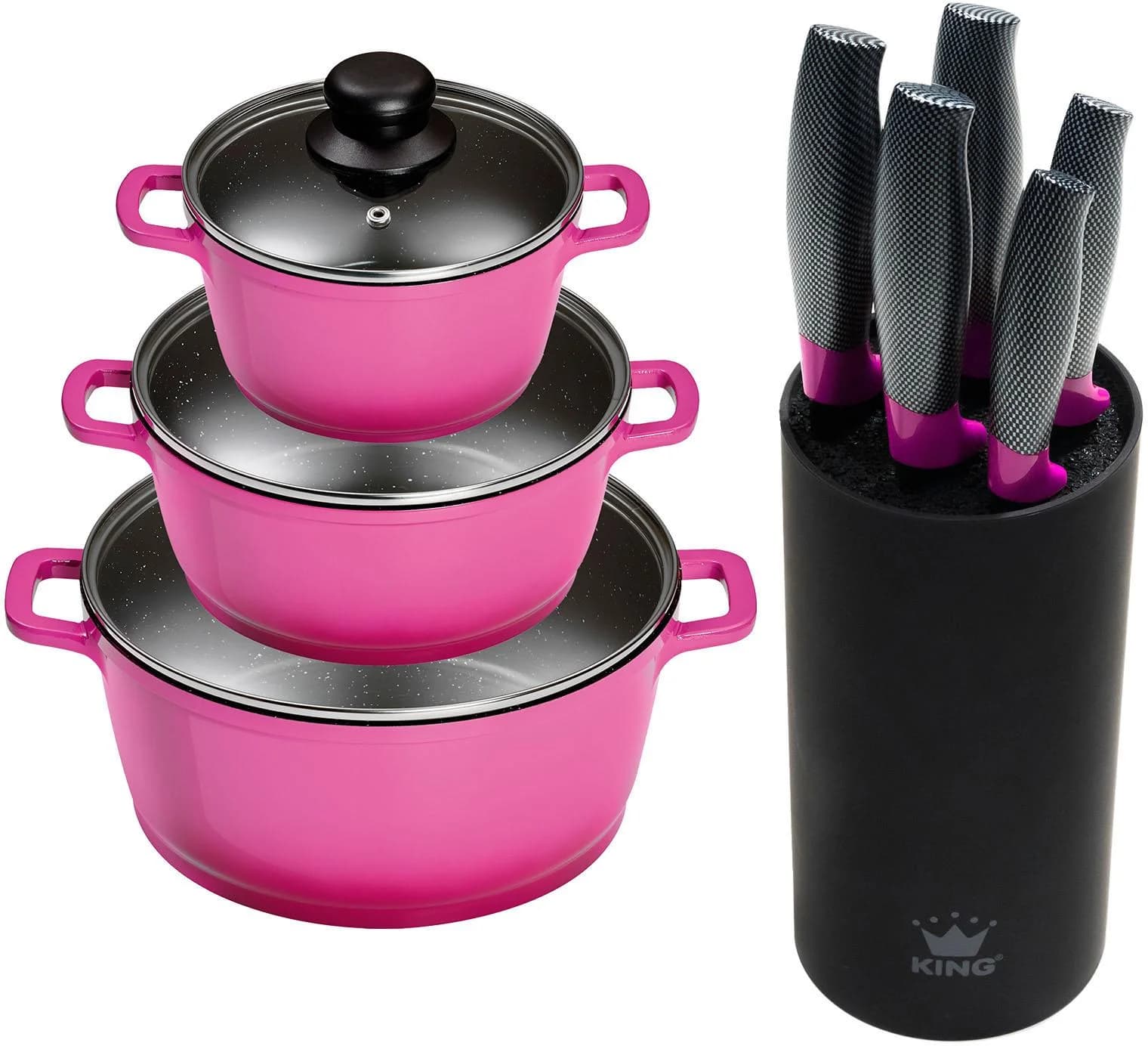 KING Kochtopfset Berry Violett Induktion