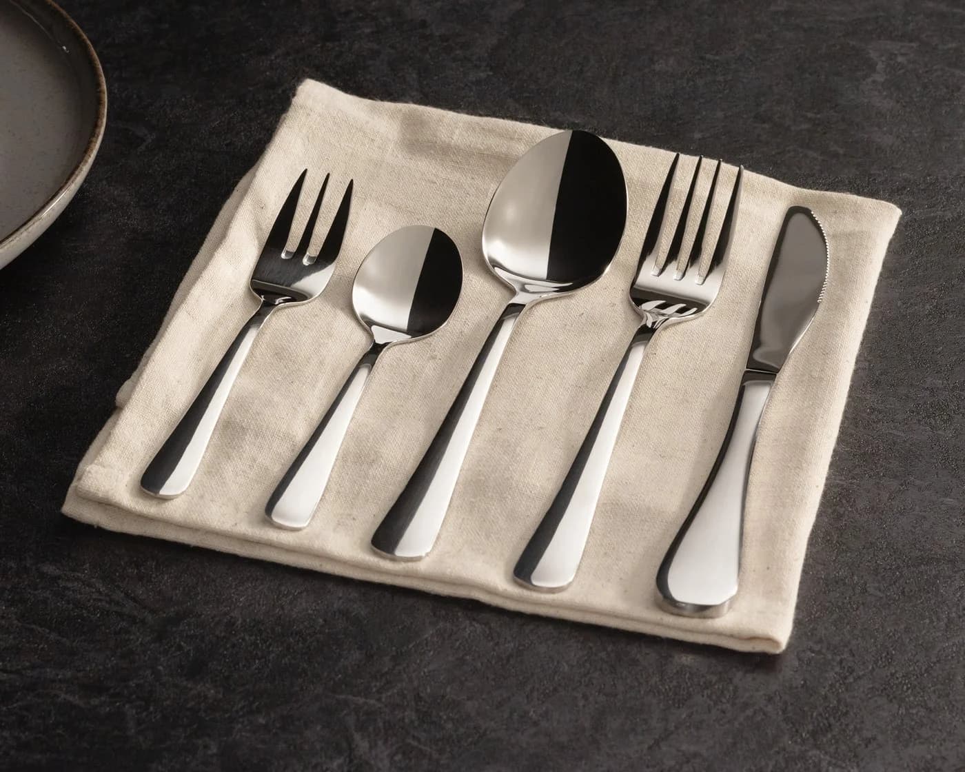 KING Besteck-Set Oslo 31-tlg. Edelstahl 18/10 silber für 6 Pers.