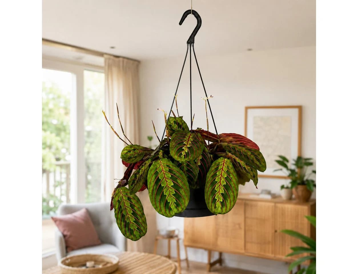 Exotenherz Maranta leuconeura 'Fascinator' Schattenpflanze 17cm Ampeltopf