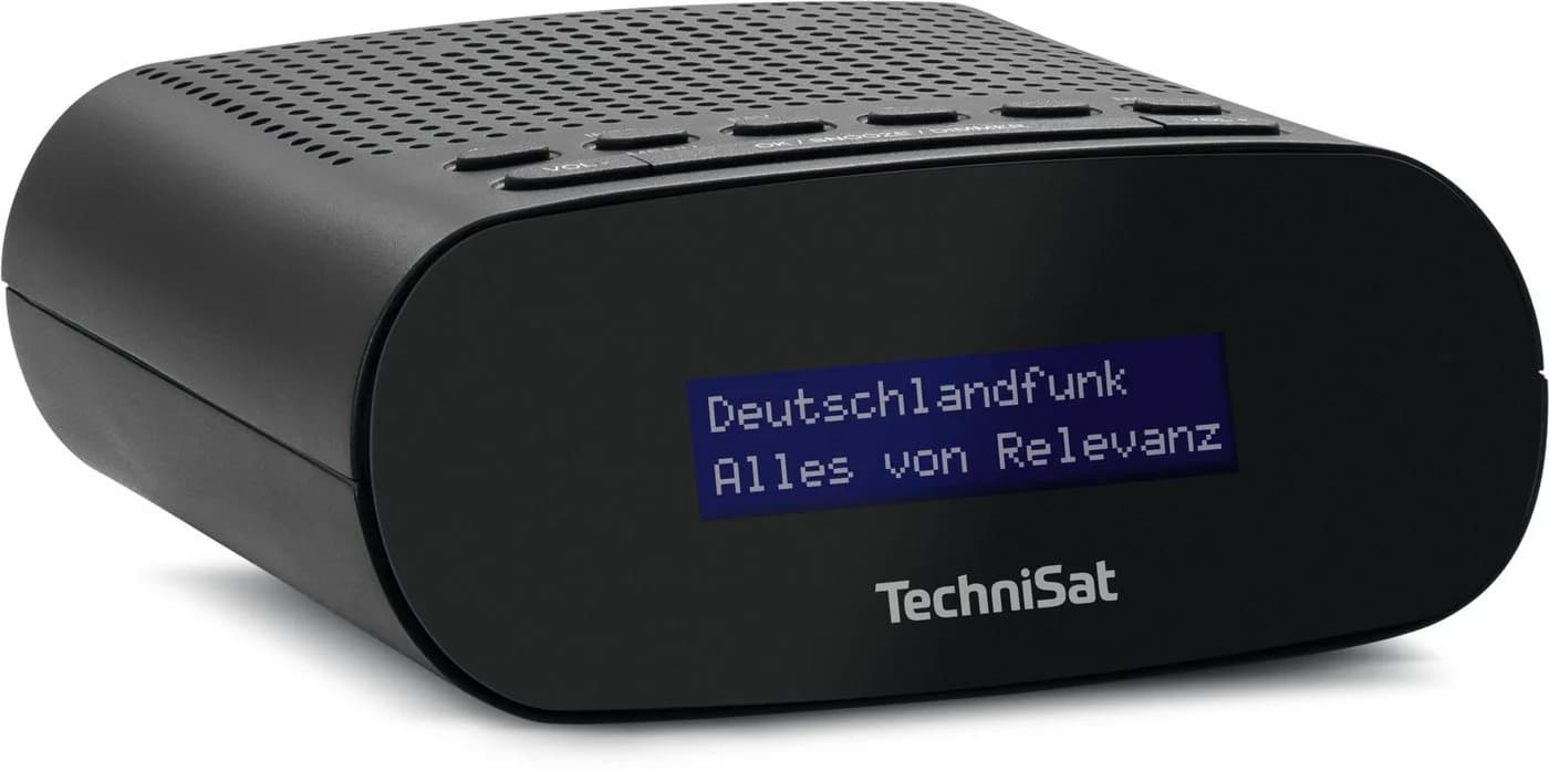 TechniSat TECHNIRADIO 50 Kompakter DAB+ Radiowecker Schwarz