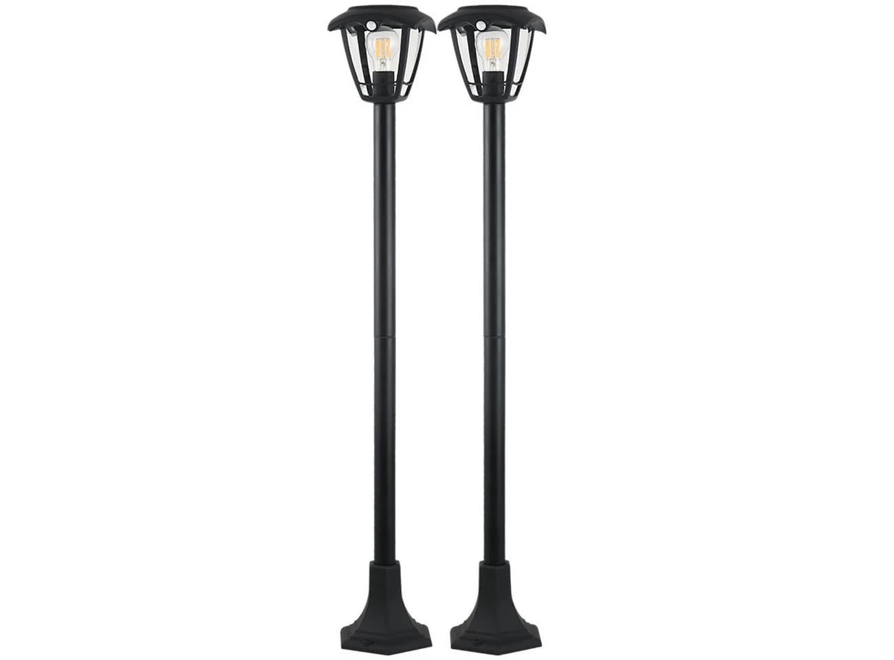 shop'n smile ideoon Solar-Gartenlaterne mit Bewegungssensor und E27 Filament-LED