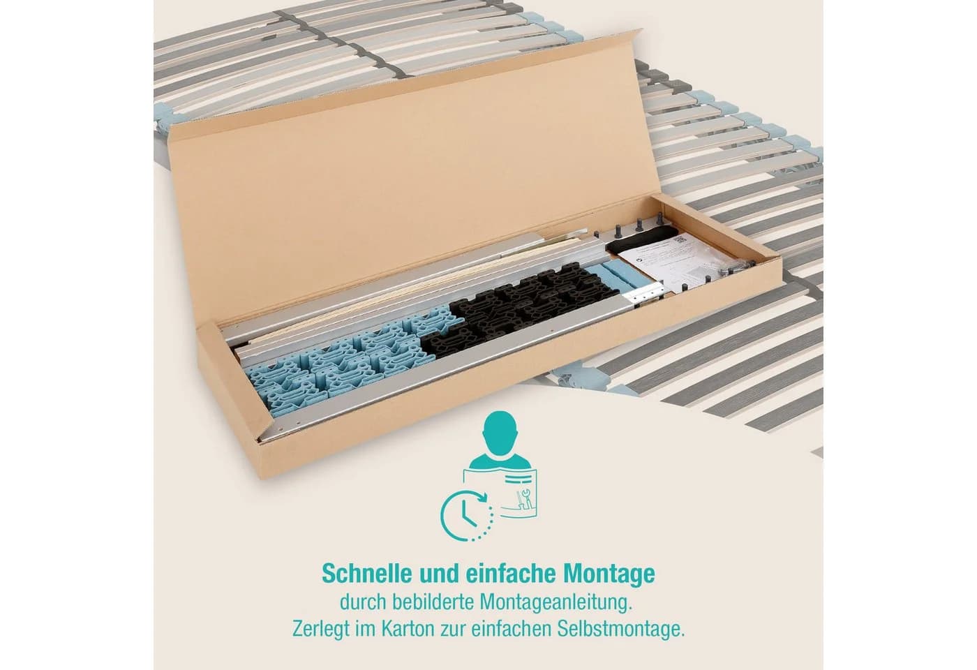 Beco Lattenrost Royal Duo NV 7-Zonen Massivholz Duo-Federung