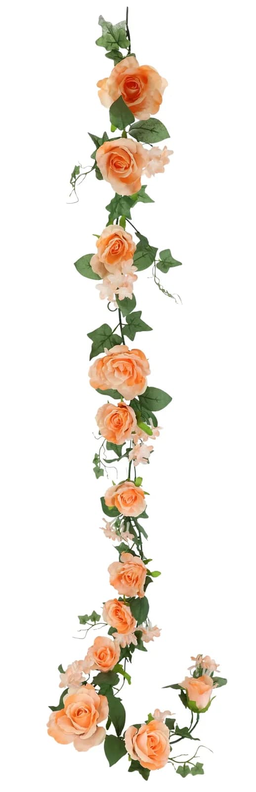 I.GE.A. Kunstblumengirlande Rosen Peach 185cm
