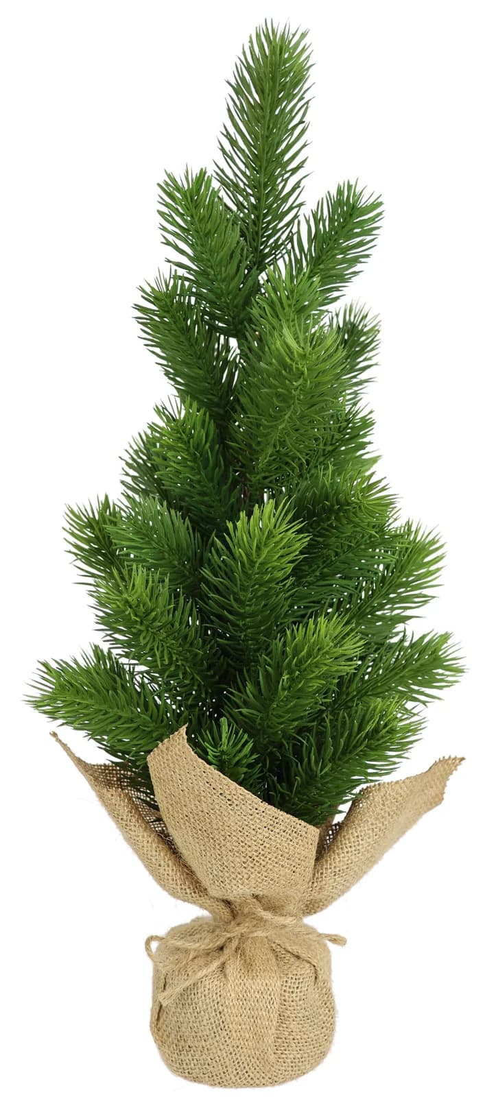I.GE.A. Künstlicher Weihnachtsbaum 47 cm in Jute-Topf Grün