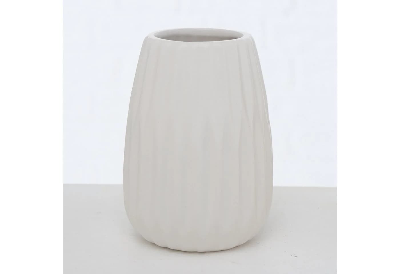 BOLTZE Tischvase Blumenvase 3er Set Gelb Schwarz Weiß Keramik