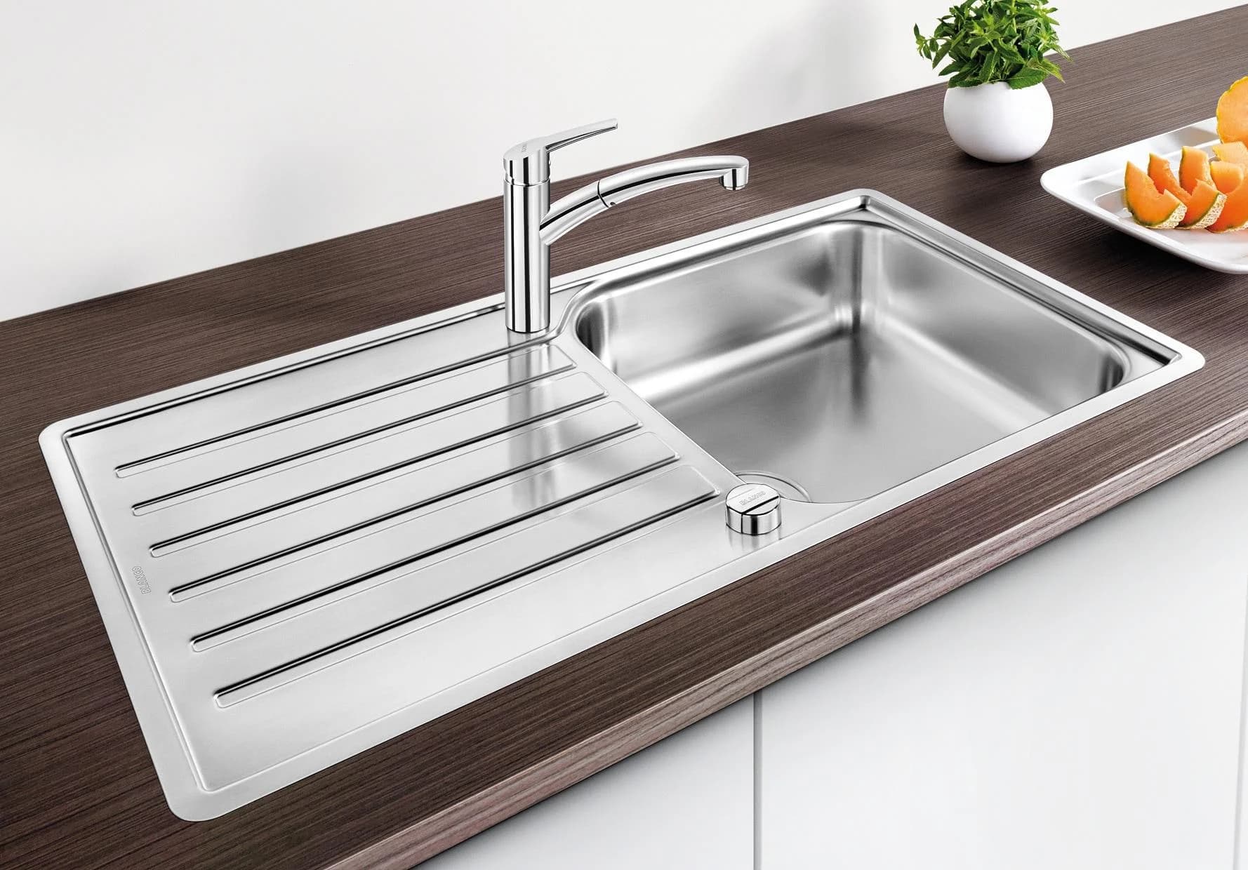 Blanco Spüle 519709 100x50 cm Edelstahl Bürstfinish