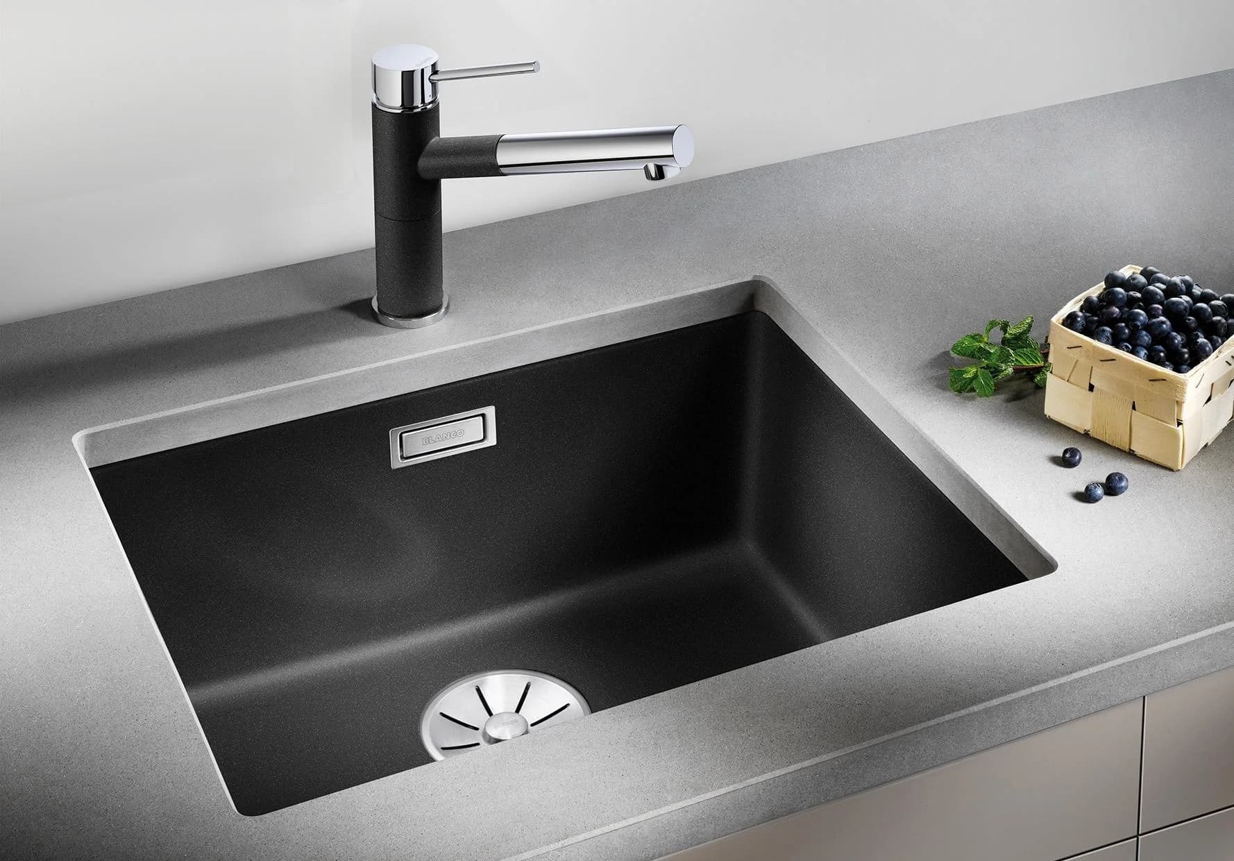 BLANCO Granitspüle SUBLINE 500-U Anthrazit 53 cm Verbundwerkstoff
