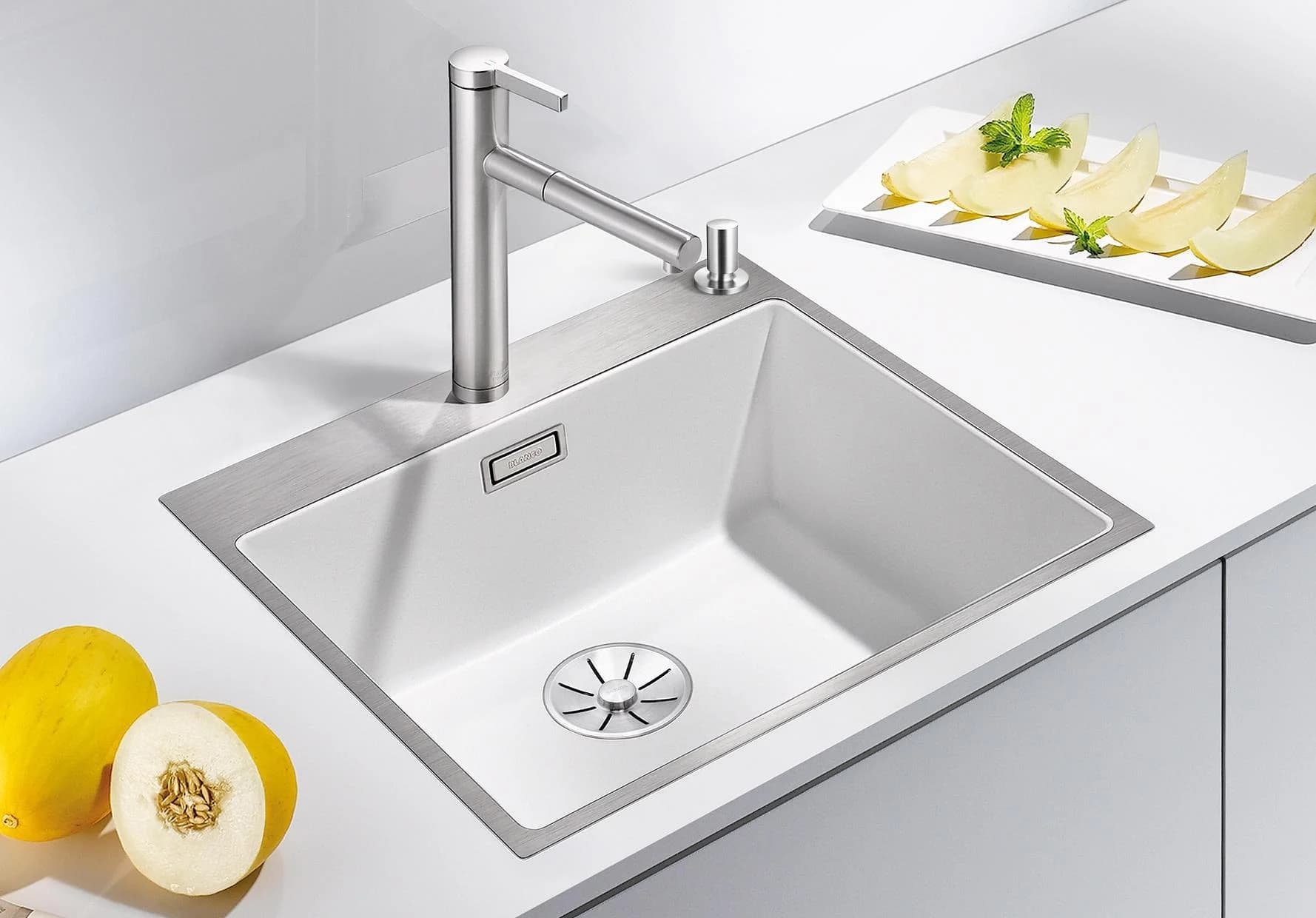 Blanco SUBLINE 500-IF/ASteelFrame Spüle 54,3 x 51 cm Anthrazit