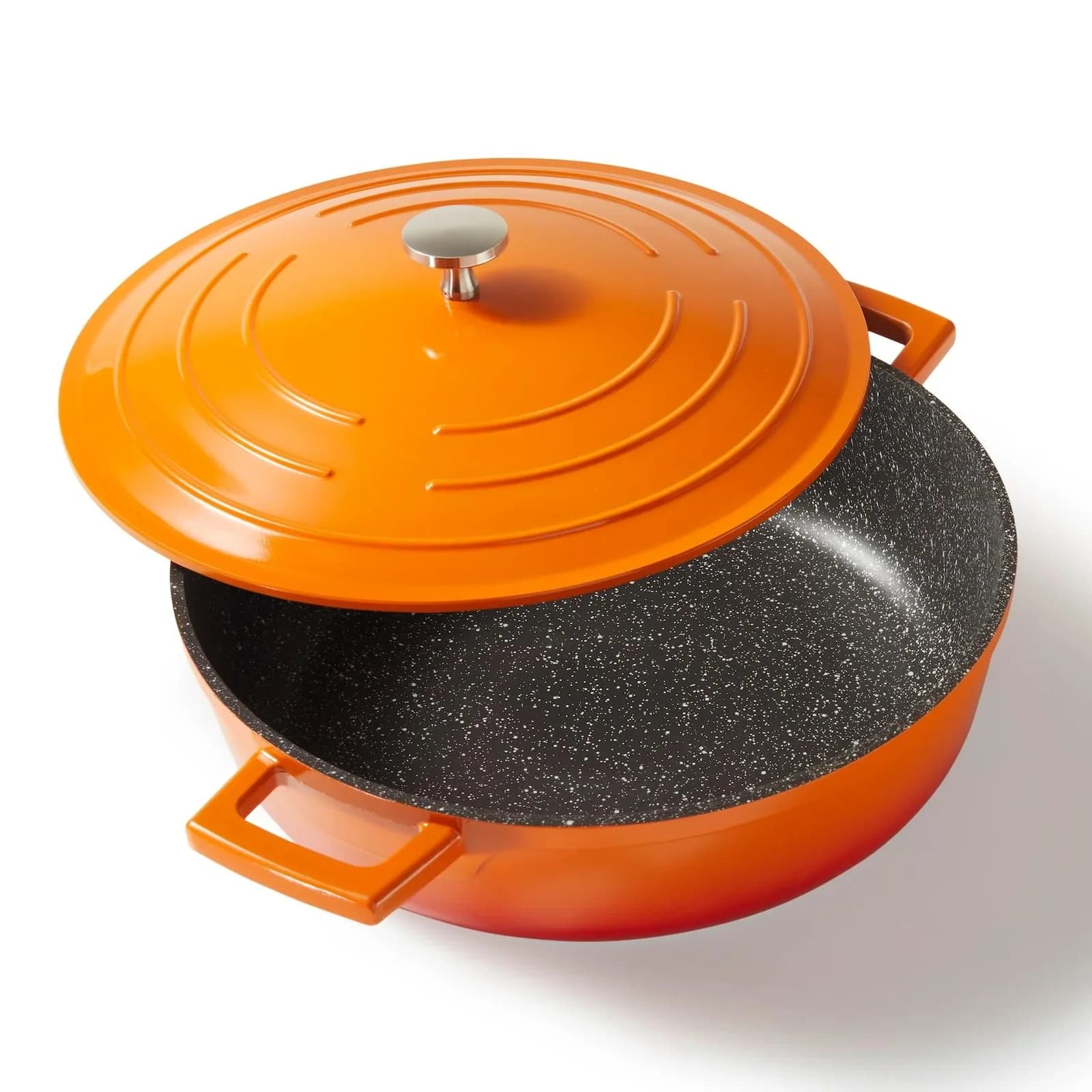 STONELINE Bräter 28 cm Orange/Grau Induktion