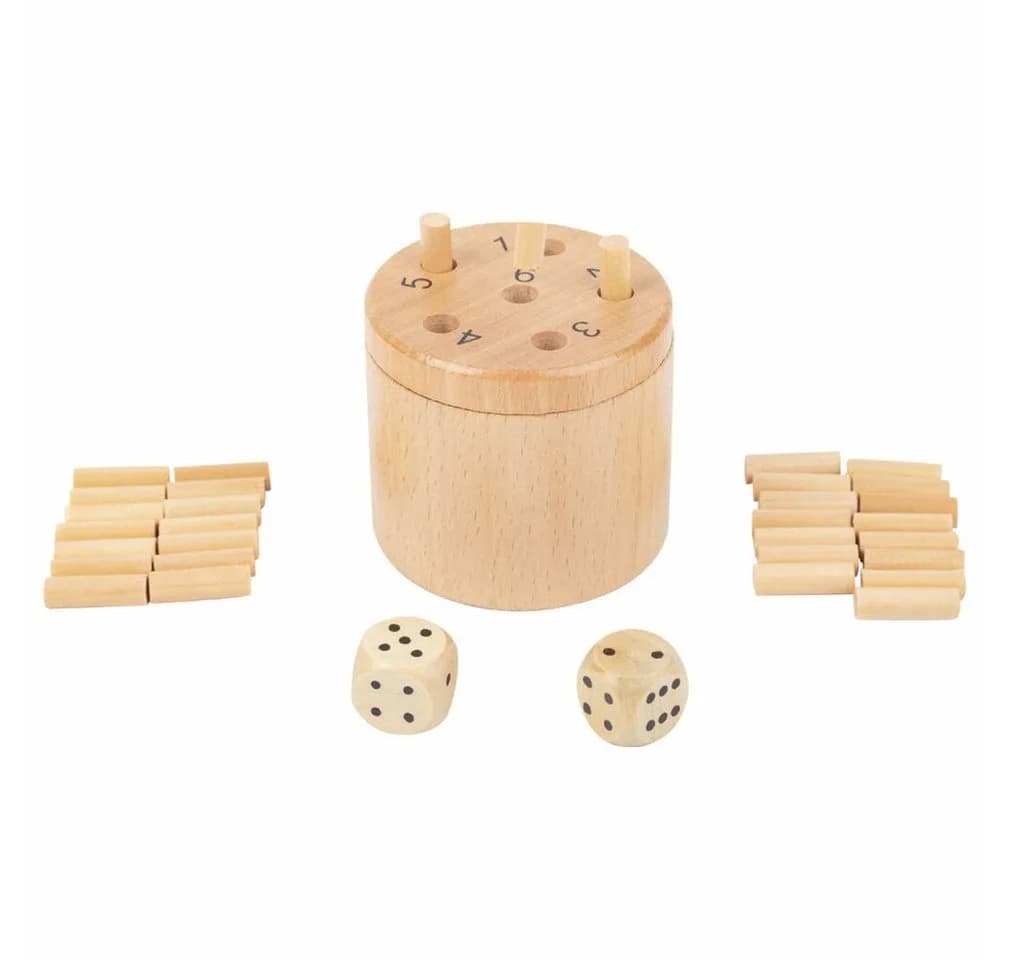 Small Foot Würfelspiel 6 raus Holz Gesellschaftsspiel