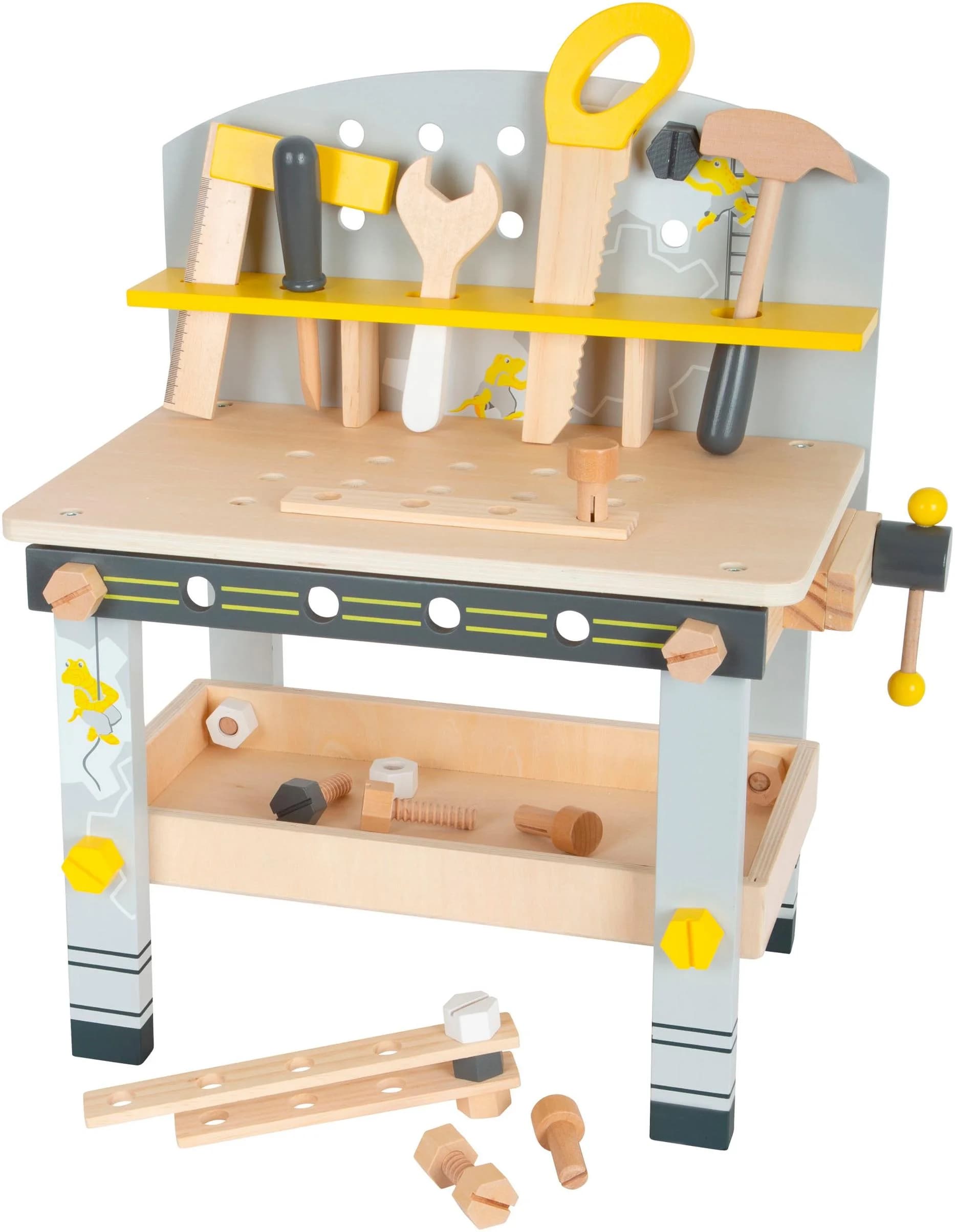 Small Foot Spielwerkbank Kompakt Miniwob Bunt Holz