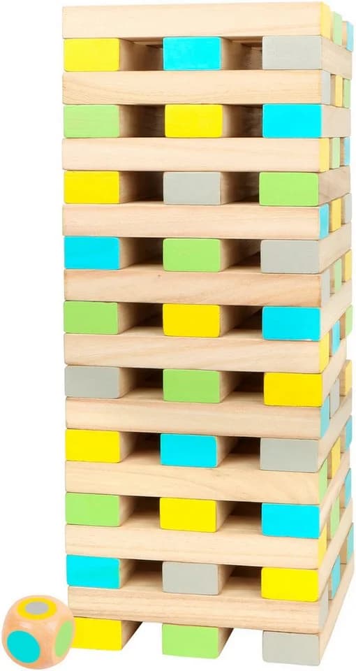Small Foot Wackelturm XXL Spiel aus Holz Bunt