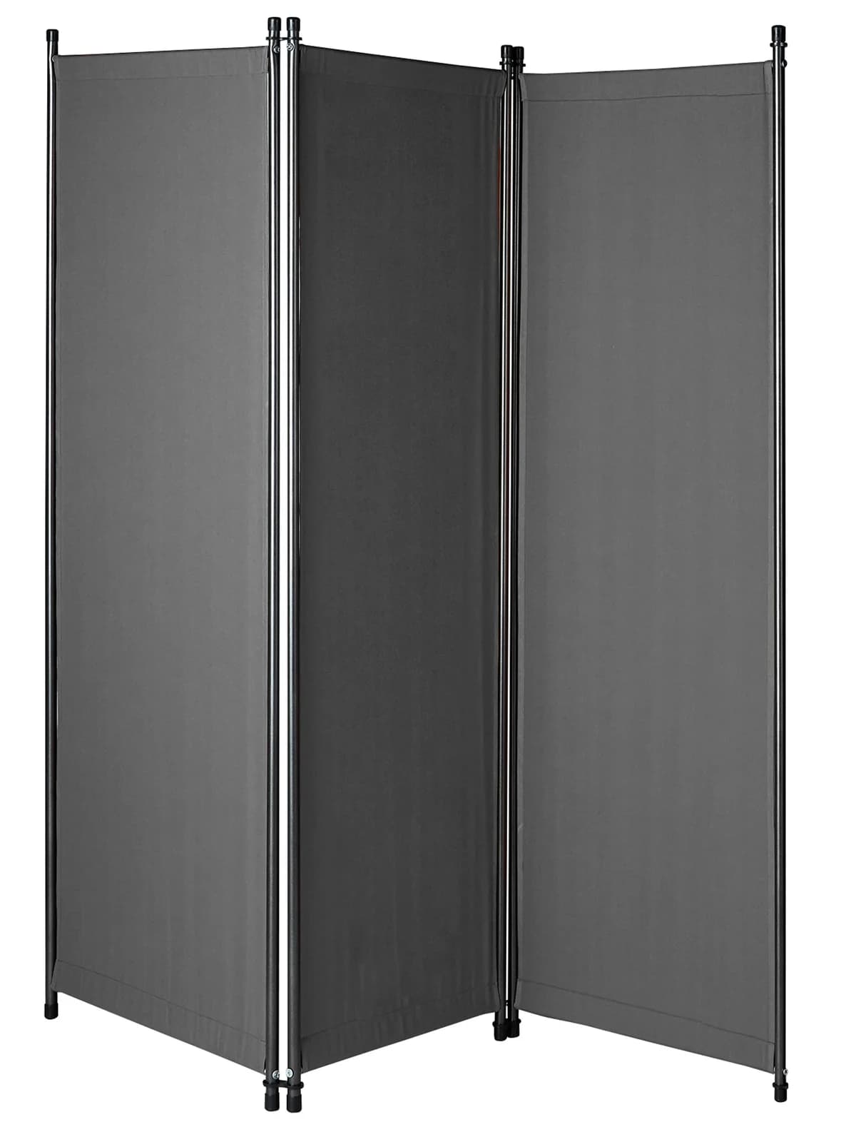 Angerer Paravent Swingtex Anthrazit 165x165 cm Acryl Stahl