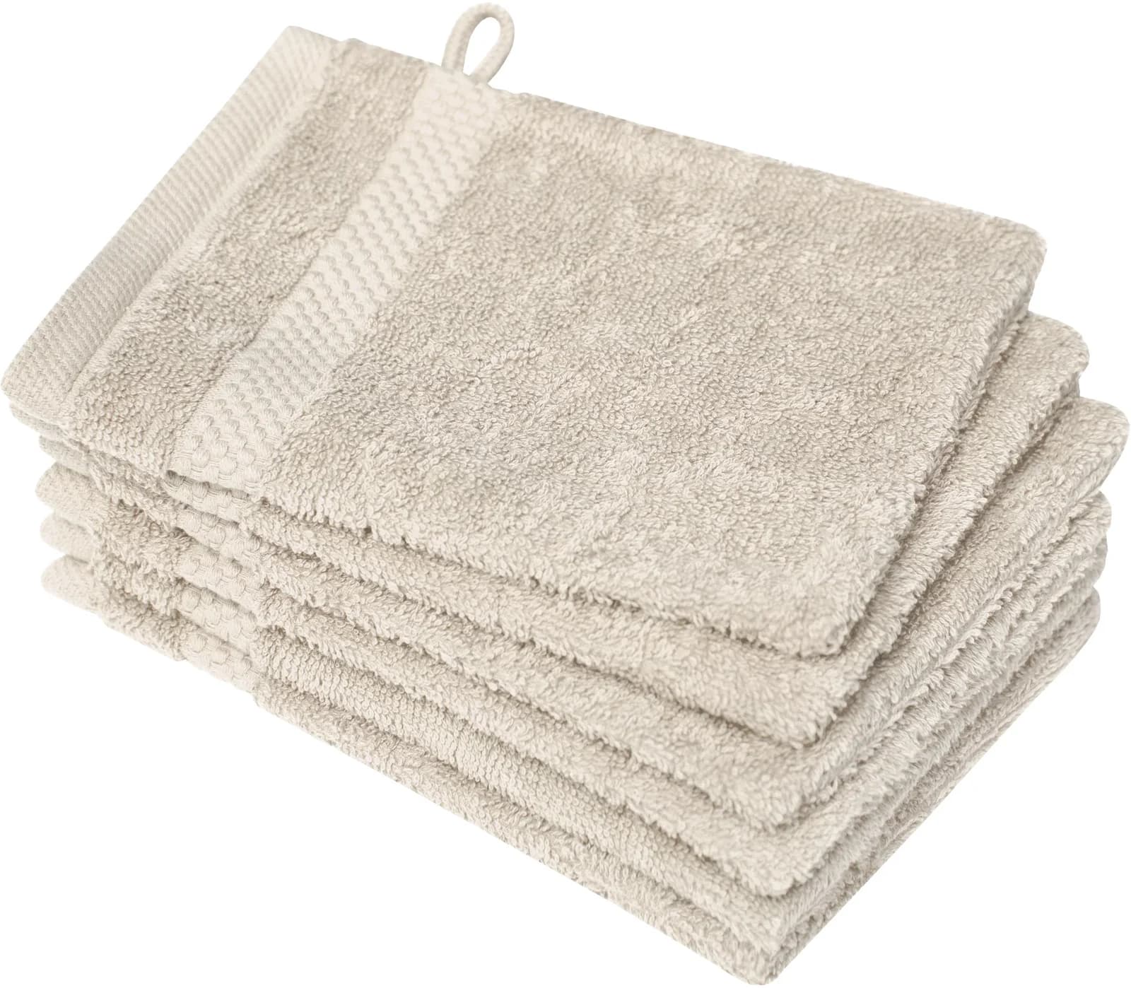 DYCKHOFF Waschhandschuh Planet Beige Walkfrottier