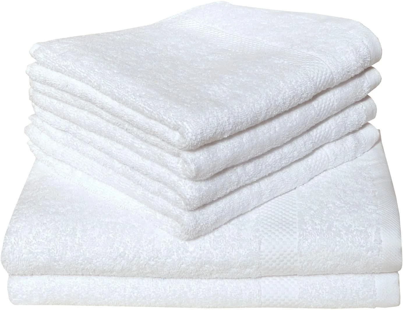 Handtuch Set DYCKHOFF Planet 6-tlg. Weiß Frottier 100% Baumwolle