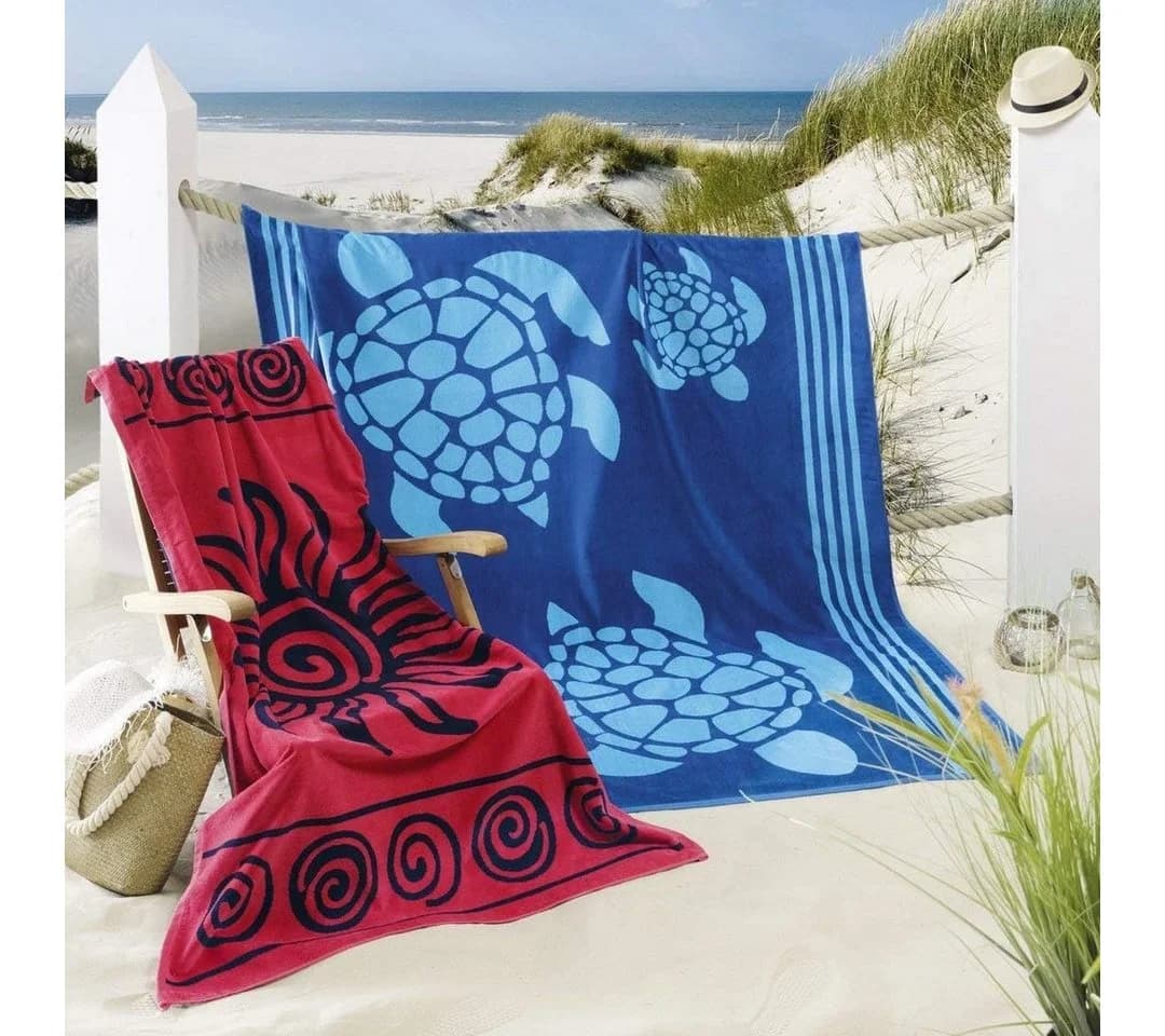 Delindo Lifestyle Strandtuch Tropical SUN XXL 100% Baumwolle
