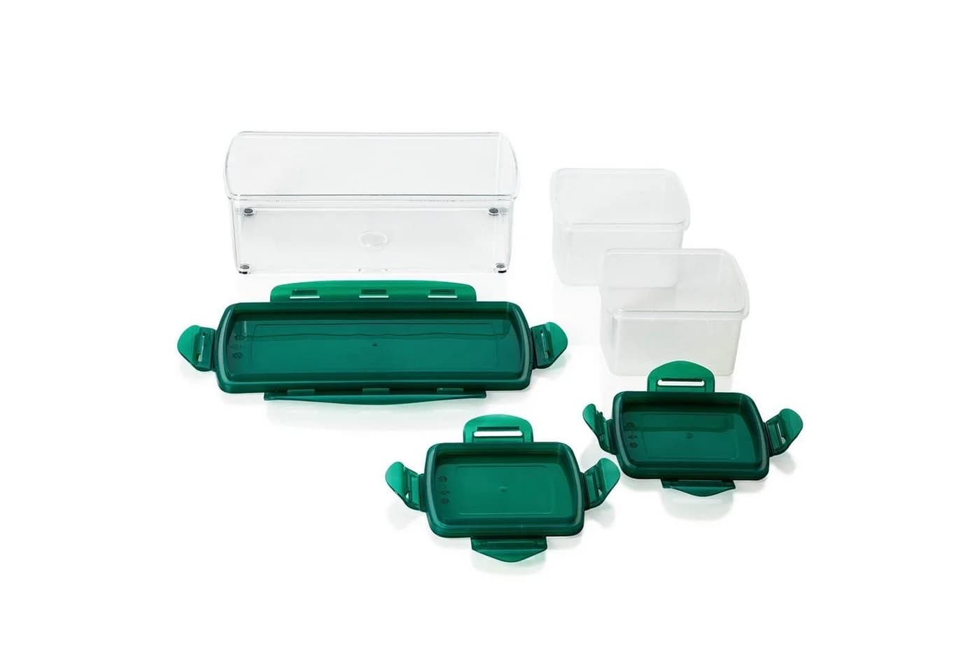 Genius Nicer Dicer Fusion smart Aufbewahrungssystem Set mit Frischhaltedeckeln