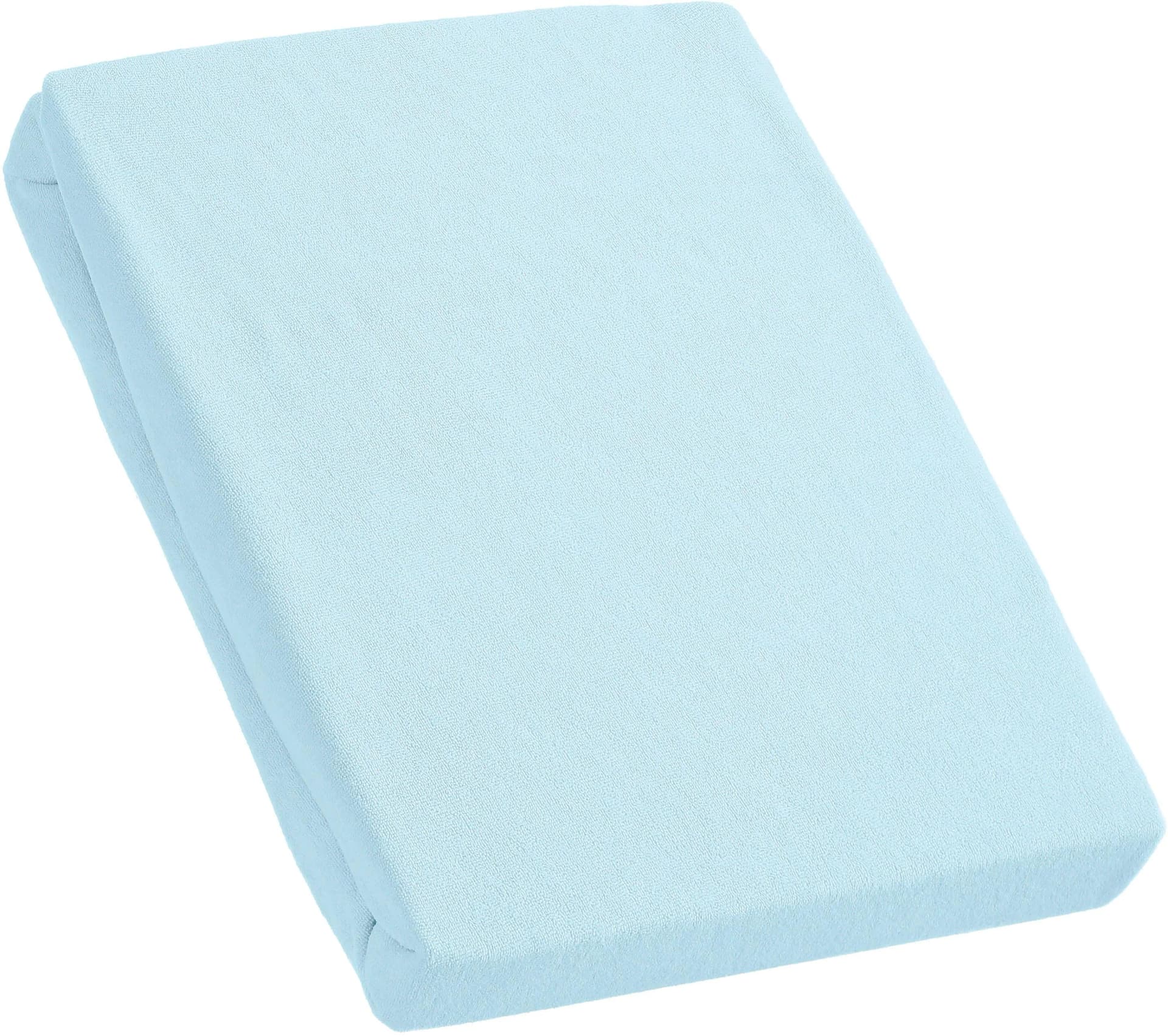 KUM Spannbettlaken Frottee Hellblau 200cm