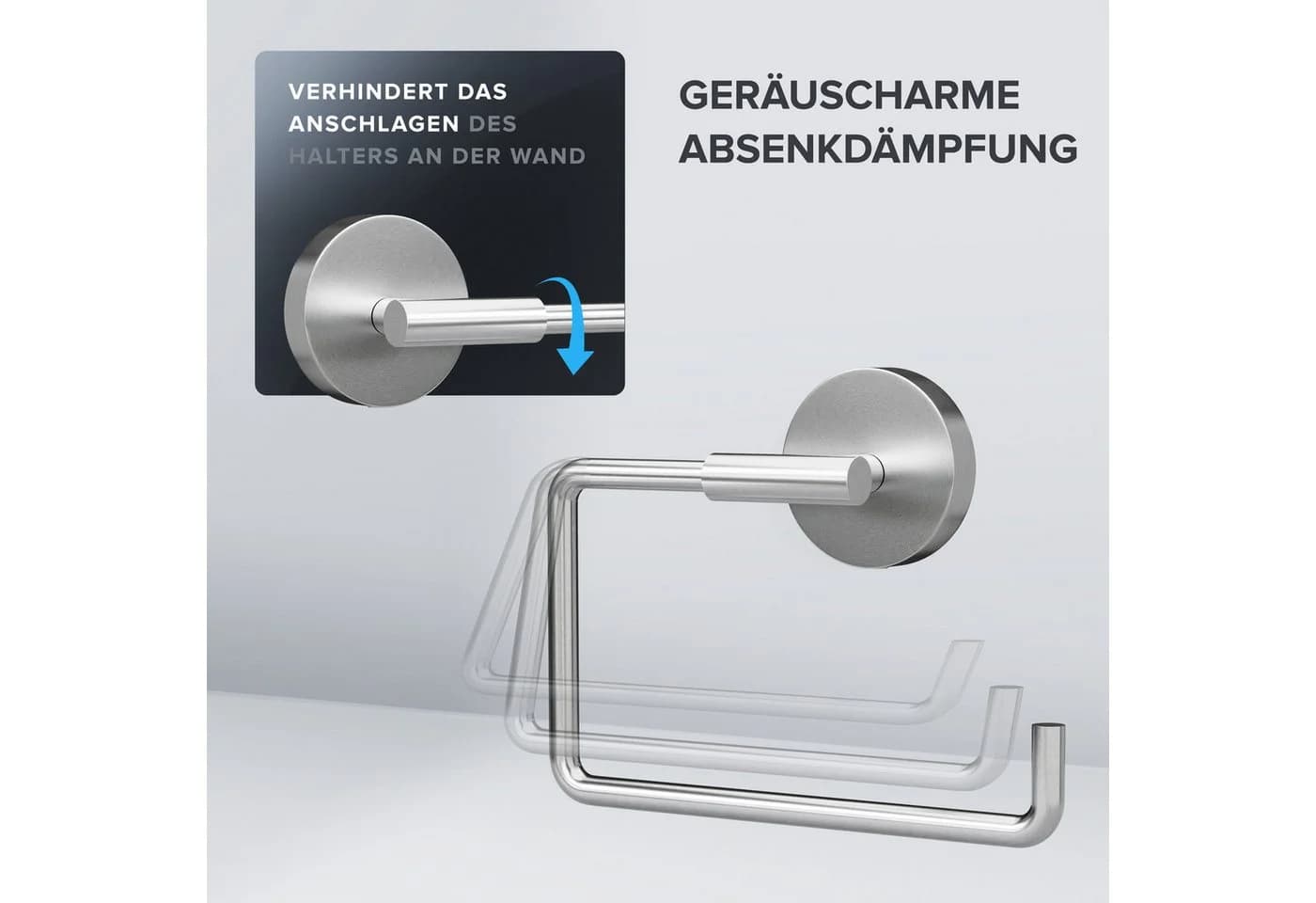 ovimar Toilettenpapierhalter Sejero Edelstahl Silber