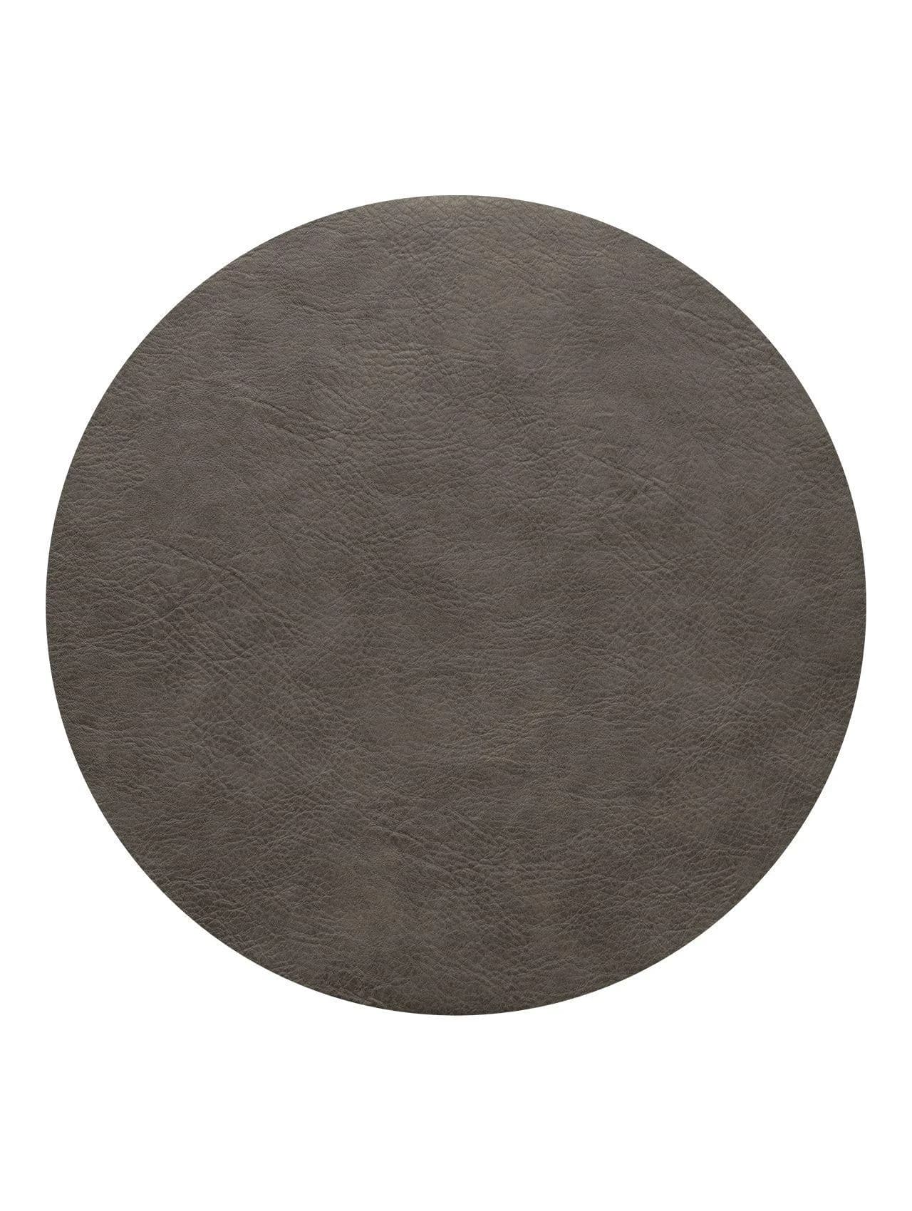 ASA SELECTION Tischset Rund Ø38 cm Beige Lederoptik