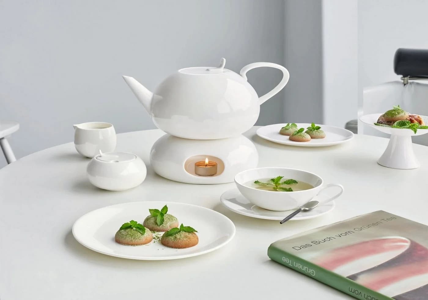 ASA SELECTION Teetasse à table mit Untertasse 0,17 l Fine Bone China Weiß