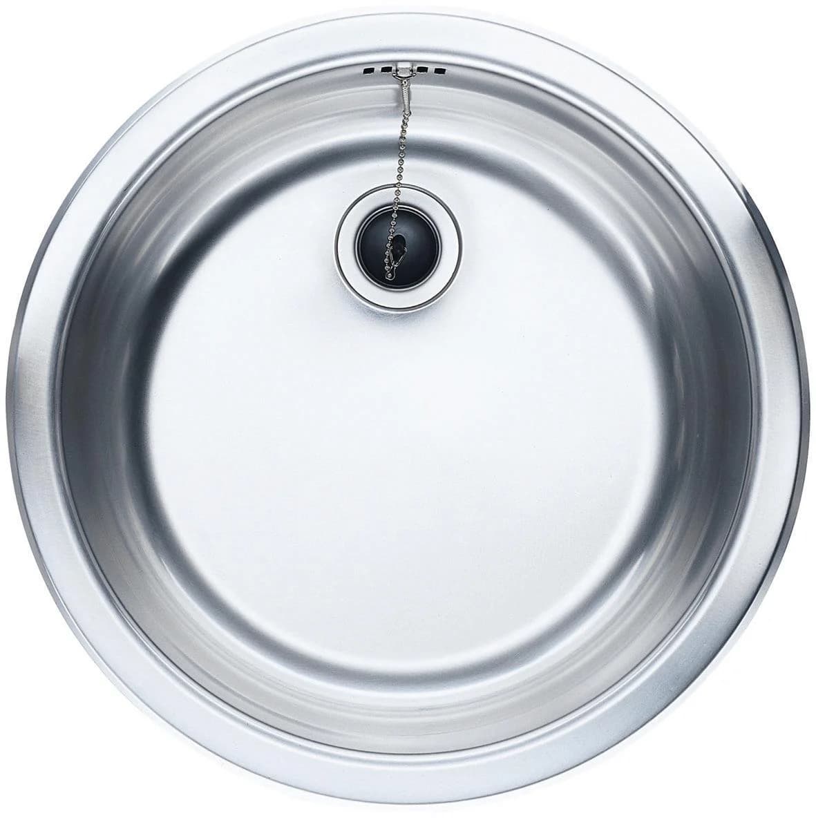 Einbauwaschbecken KOCHSTATION Edelstahl 45 cm Rundbecken