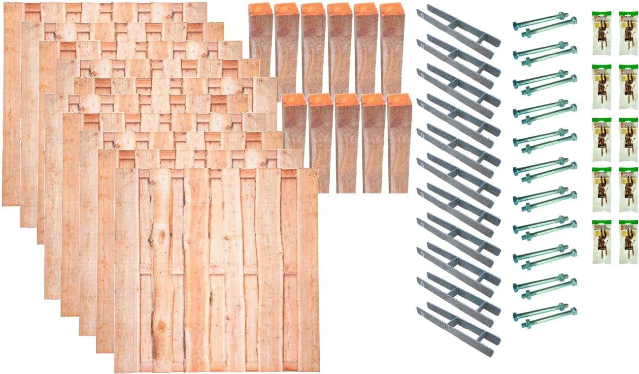 Bohlenzaun TETZNER & JENTZSCH "Lincoln 8" Holzwerkstoff Lärche