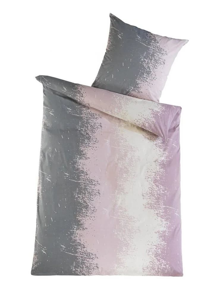 Optidream Bettwäsche Set Renforcé Grau/Rosa 2-teilig