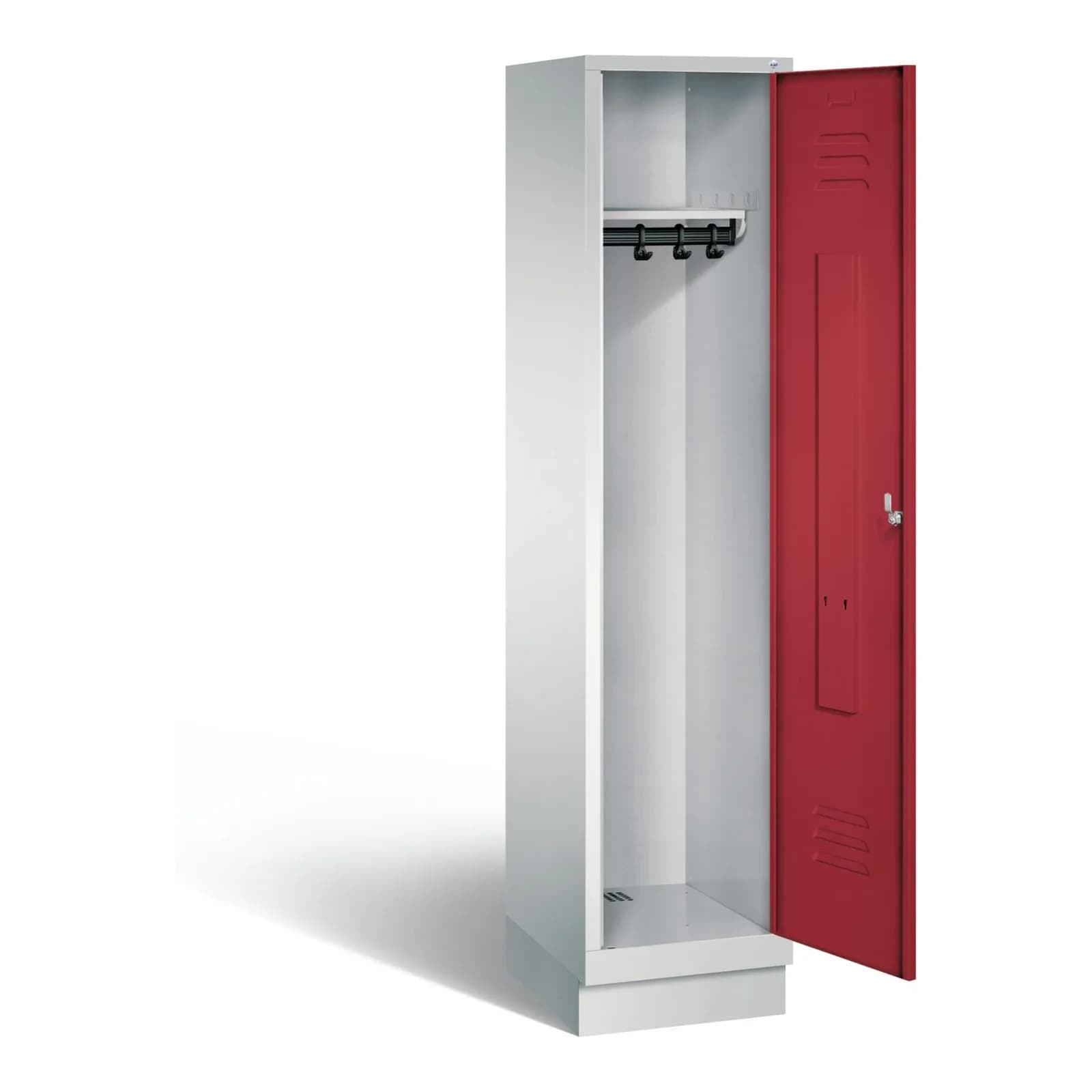 C+P Garderobenschrank Classic Rubinrot Stahl