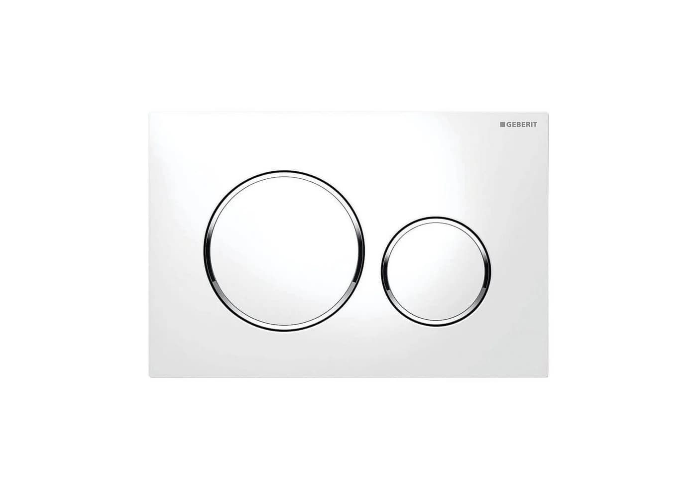 Geberit Betätigungsplatte Sigma 20 für 2-Mengen-Spülung weiß/chrom