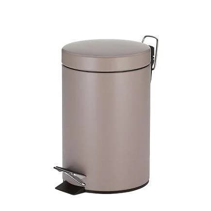 Kosmetikeimer MONACO Edelstahl 3 Liter Braun