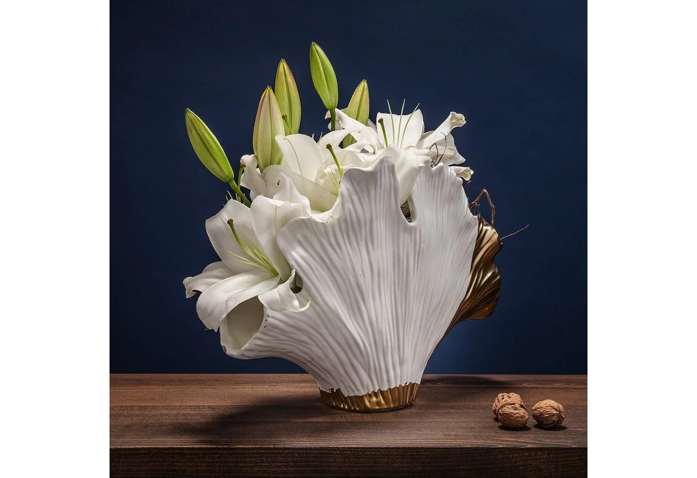 KARE DESIGN Tischvase Vase Ginkgo Elegance Gold