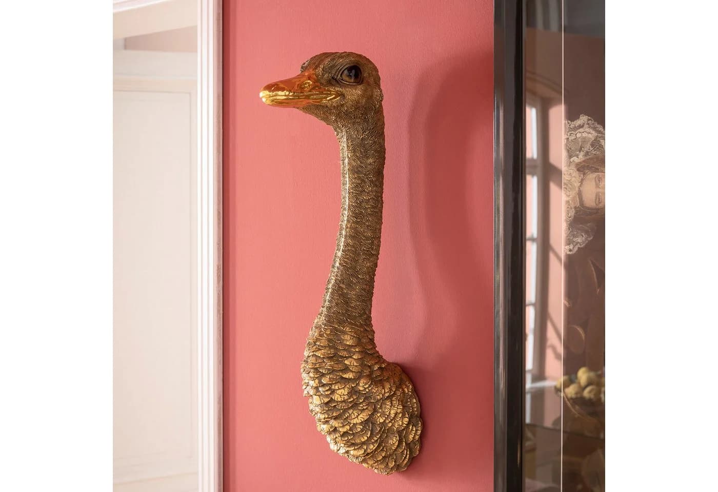 Kare Design Wanddekoobjekt Wandschmuck Strauß Gold