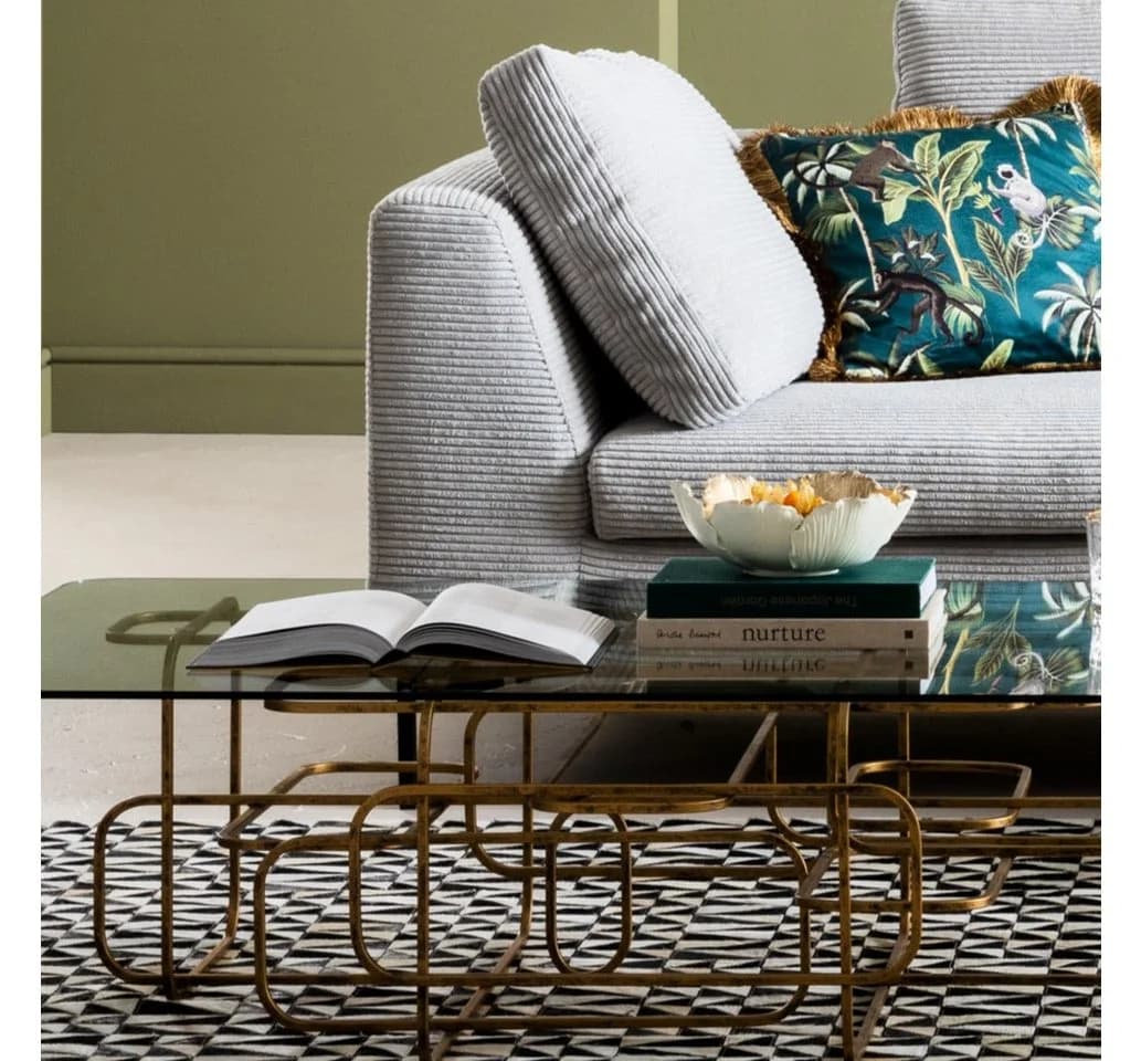 Kare Design Dekoschale Flower Bloom Gold/Weiß